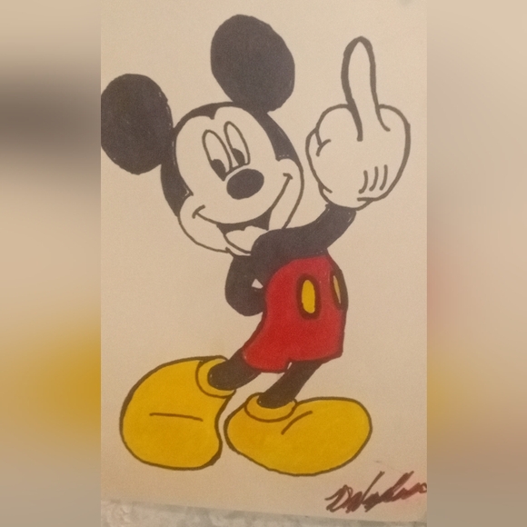 Vintage Corduroy Marlboro Brand Hat. With A bonus gift I drew of Mickey mouse. - Picture 2 of 7